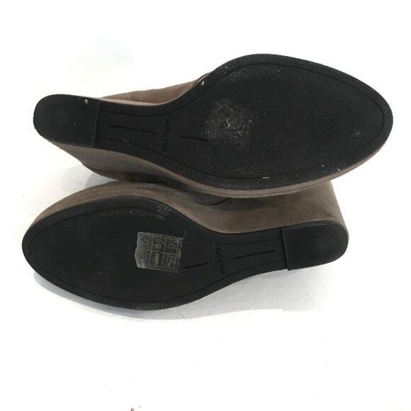 DV Dolce Vita Gael Tan Suede Lace Up Wedge Heel Ankle Boot Bootie - Picture 7 of 8